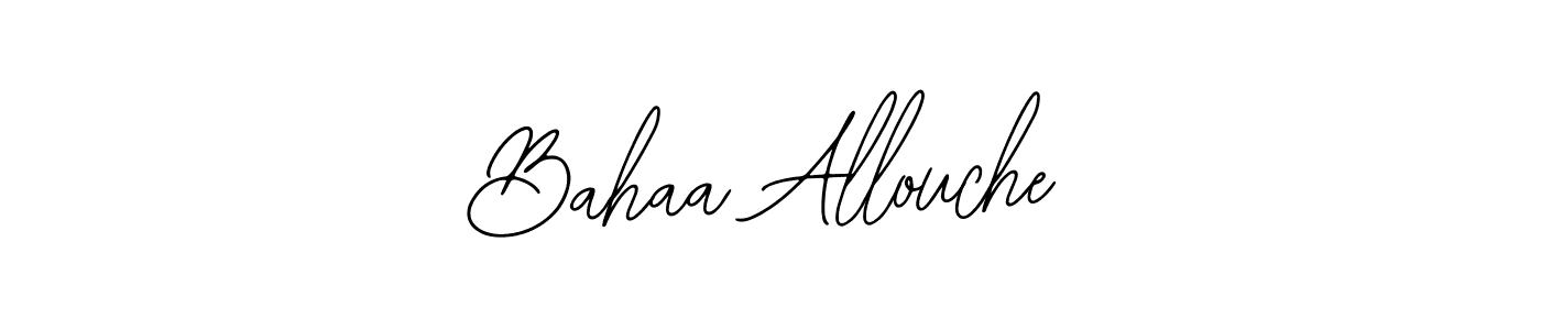 Design your own signature with our free online signature maker. With this signature software, you can create a handwritten (Bearetta-2O07w) signature for name Bahaa Allouche. Bahaa Allouche signature style 12 images and pictures png