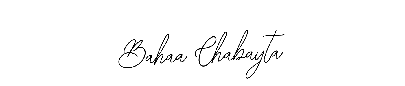 if you are searching for the best signature style for your name Bahaa Chabayta. so please give up your signature search. here we have designed multiple signature styles  using Bearetta-2O07w. Bahaa Chabayta signature style 12 images and pictures png