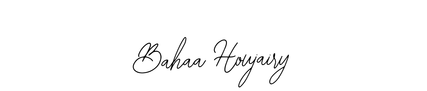 Design your own signature with our free online signature maker. With this signature software, you can create a handwritten (Bearetta-2O07w) signature for name Bahaa Houjairy. Bahaa Houjairy signature style 12 images and pictures png