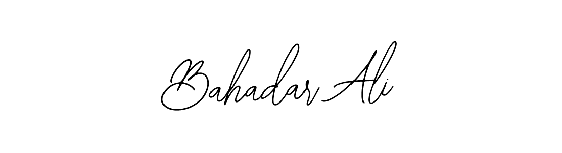You should practise on your own different ways (Bearetta-2O07w) to write your name (Bahadar Ali) in signature. don't let someone else do it for you. Bahadar Ali signature style 12 images and pictures png