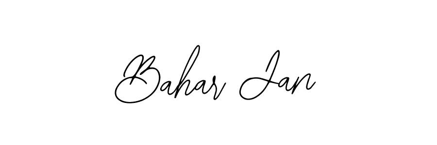 Use a signature maker to create a handwritten signature online. With this signature software, you can design (Bearetta-2O07w) your own signature for name Bahar Jan. Bahar Jan signature style 12 images and pictures png