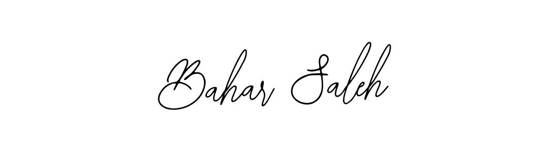 Also You can easily find your signature by using the search form. We will create Bahar Saleh name handwritten signature images for you free of cost using Bearetta-2O07w sign style. Bahar Saleh signature style 12 images and pictures png