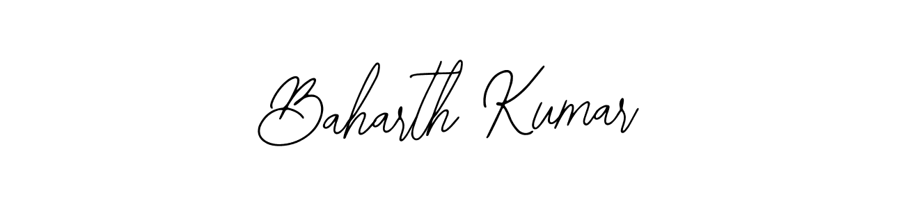 if you are searching for the best signature style for your name Baharth Kumar. so please give up your signature search. here we have designed multiple signature styles  using Bearetta-2O07w. Baharth Kumar signature style 12 images and pictures png