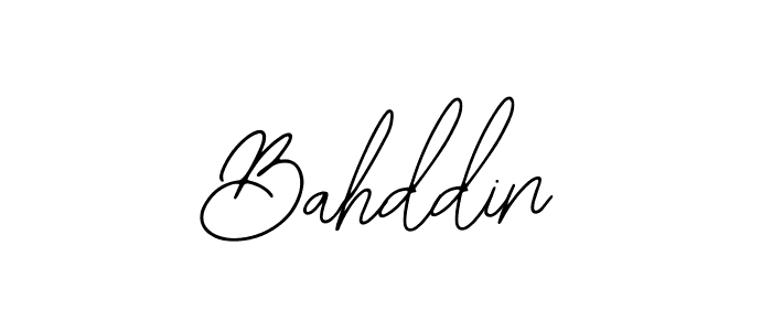 Design your own signature with our free online signature maker. With this signature software, you can create a handwritten (Bearetta-2O07w) signature for name Bahddin. Bahddin signature style 12 images and pictures png