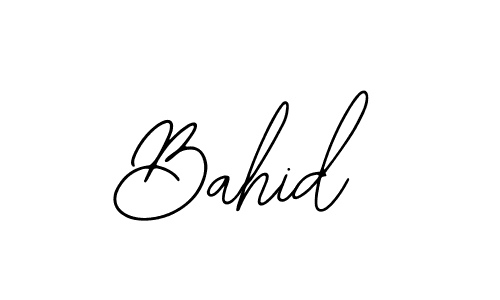 How to make Bahid name signature. Use Bearetta-2O07w style for creating short signs online. This is the latest handwritten sign. Bahid signature style 12 images and pictures png