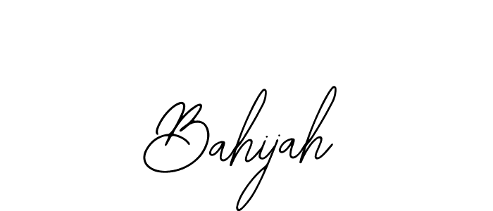 Similarly Bearetta-2O07w is the best handwritten signature design. Signature creator online .You can use it as an online autograph creator for name Bahijah. Bahijah signature style 12 images and pictures png