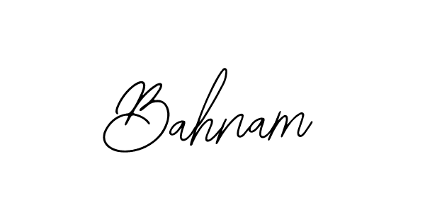 How to make Bahnam signature? Bearetta-2O07w is a professional autograph style. Create handwritten signature for Bahnam name. Bahnam signature style 12 images and pictures png