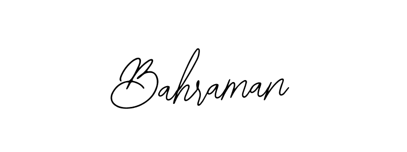 How to make Bahraman signature? Bearetta-2O07w is a professional autograph style. Create handwritten signature for Bahraman name. Bahraman signature style 12 images and pictures png