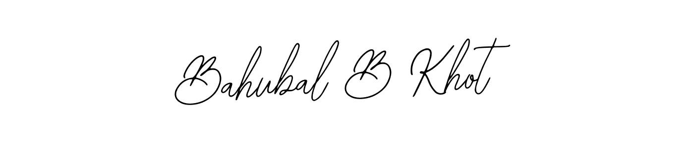 Also we have Bahubal B Khot name is the best signature style. Create professional handwritten signature collection using Bearetta-2O07w autograph style. Bahubal B Khot signature style 12 images and pictures png