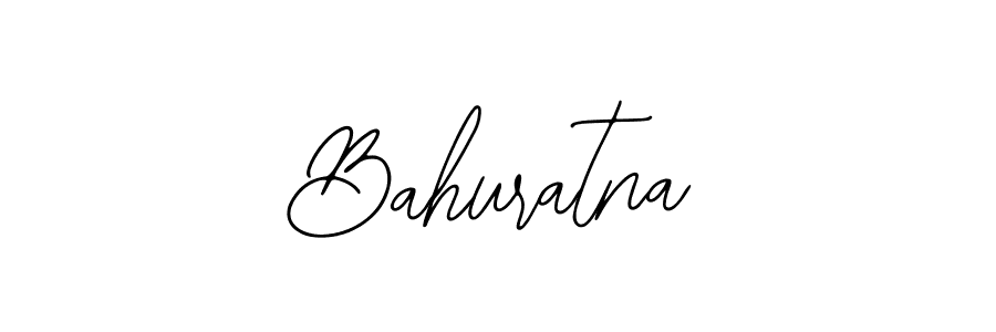 Use a signature maker to create a handwritten signature online. With this signature software, you can design (Bearetta-2O07w) your own signature for name Bahuratna. Bahuratna signature style 12 images and pictures png