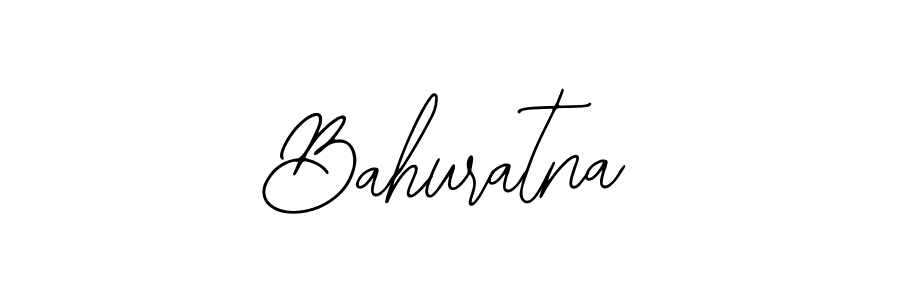 Use a signature maker to create a handwritten signature online. With this signature software, you can design (Bearetta-2O07w) your own signature for name Bahuratna. Bahuratna signature style 12 images and pictures png