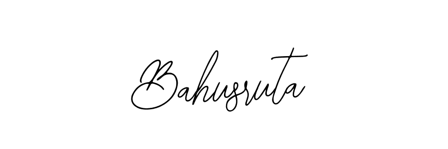 Also we have Bahusruta name is the best signature style. Create professional handwritten signature collection using Bearetta-2O07w autograph style. Bahusruta signature style 12 images and pictures png