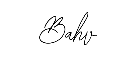 Looking for an artistic signature for Bahv? The Bearetta-2O07w calligraphy style gives a sophisticated flow suitable for business cards and emails. Bahv signature style 12 images and pictures png
