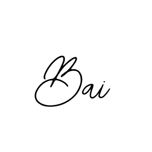 Design your own signature with our free online signature maker. With this signature software, you can create a handwritten (Bearetta-2O07w) signature for name Bai. Bai signature style 12 images and pictures png