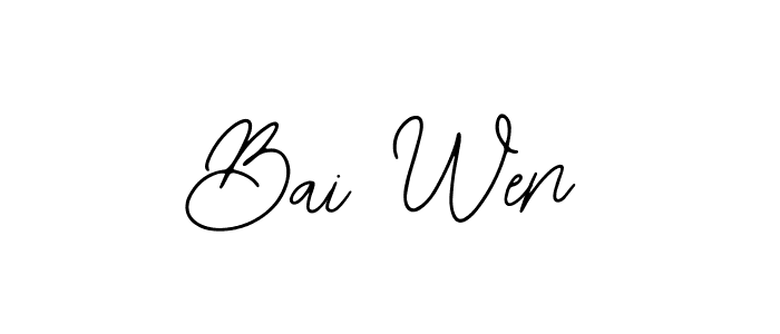 Make a beautiful signature design for name Bai Wen. Use this online signature maker to create a handwritten signature for free. Bai Wen signature style 12 images and pictures png