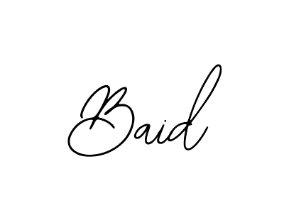 The best way (Bearetta-2O07w) to make a short signature is to pick only two or three words in your name. The name Baid include a total of six letters. For converting this name. Baid signature style 12 images and pictures png