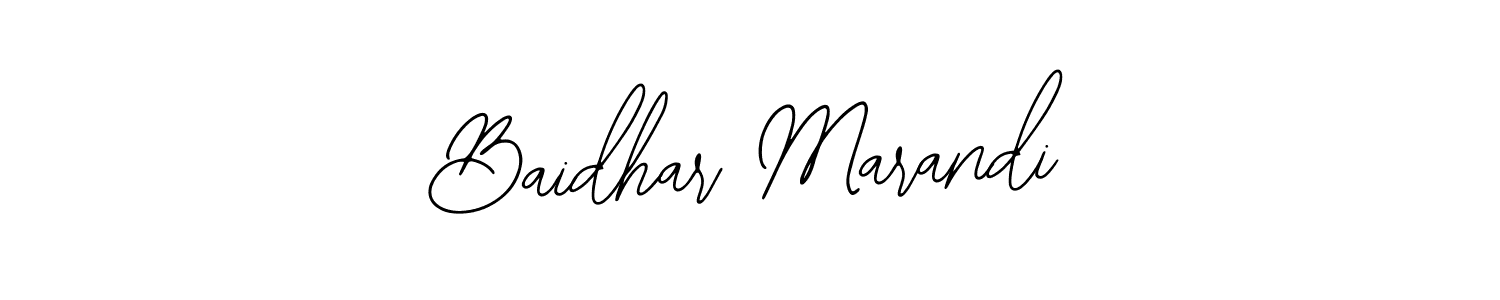 The best way (Bearetta-2O07w) to make a short signature is to pick only two or three words in your name. The name Baidhar Marandi include a total of six letters. For converting this name. Baidhar Marandi signature style 12 images and pictures png