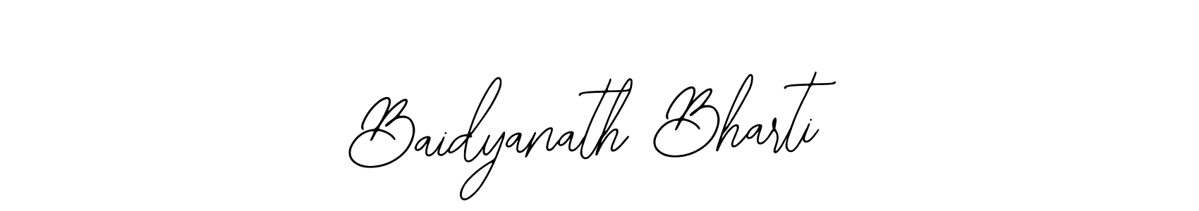 Similarly Bearetta-2O07w is the best handwritten signature design. Signature creator online .You can use it as an online autograph creator for name Baidyanath Bharti. Baidyanath Bharti signature style 12 images and pictures png