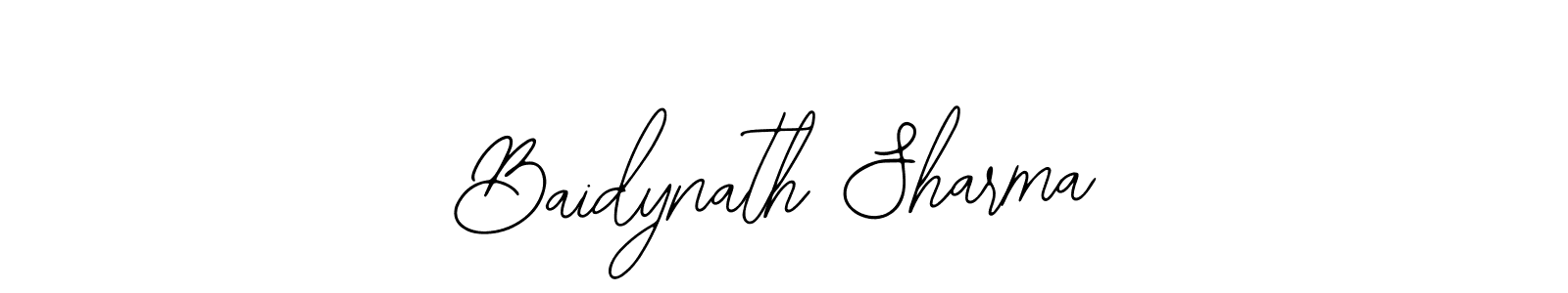 Use a signature maker to create a handwritten signature online. With this signature software, you can design (Bearetta-2O07w) your own signature for name Baidynath Sharma. Baidynath Sharma signature style 12 images and pictures png