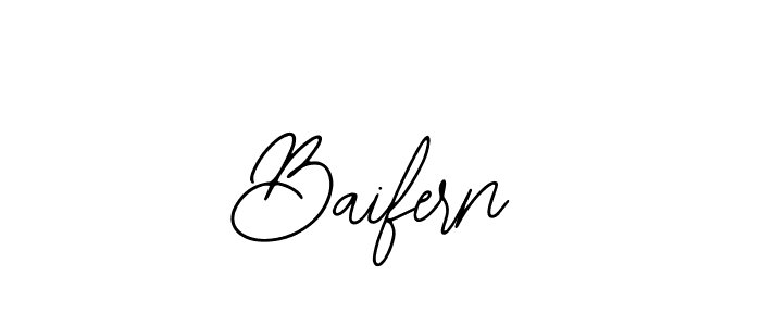 if you are searching for the best signature style for your name Baifern. so please give up your signature search. here we have designed multiple signature styles  using Bearetta-2O07w. Baifern signature style 12 images and pictures png