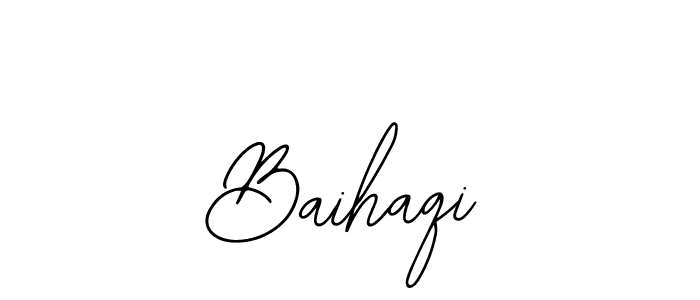 How to make Baihaqi signature? Bearetta-2O07w is a professional autograph style. Create handwritten signature for Baihaqi name. Baihaqi signature style 12 images and pictures png