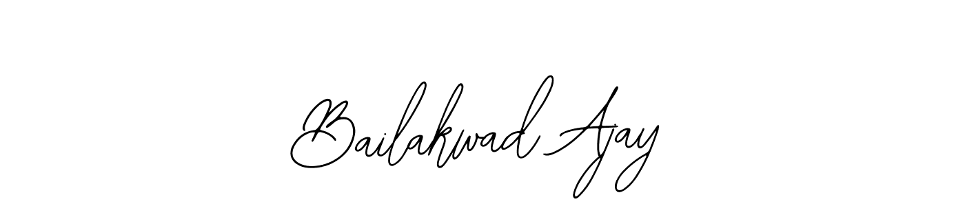 You should practise on your own different ways (Bearetta-2O07w) to write your name (Bailakwad Ajay) in signature. don't let someone else do it for you. Bailakwad Ajay signature style 12 images and pictures png