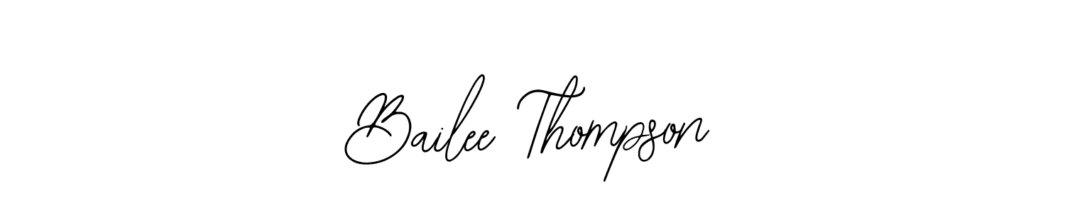 Bearetta-2O07w is a professional signature style that is perfect for those who want to add a touch of class to their signature. It is also a great choice for those who want to make their signature more unique. Get Bailee Thompson name to fancy signature for free. Bailee Thompson signature style 12 images and pictures png