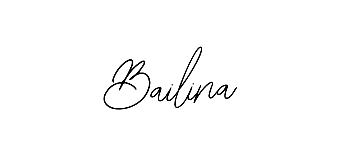 Use a signature maker to create a handwritten signature online. With this signature software, you can design (Bearetta-2O07w) your own signature for name Bailina. Bailina signature style 12 images and pictures png