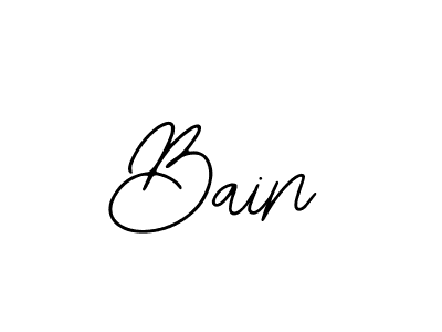 How to make Bain name signature. Use Bearetta-2O07w style for creating short signs online. This is the latest handwritten sign. Bain signature style 12 images and pictures png