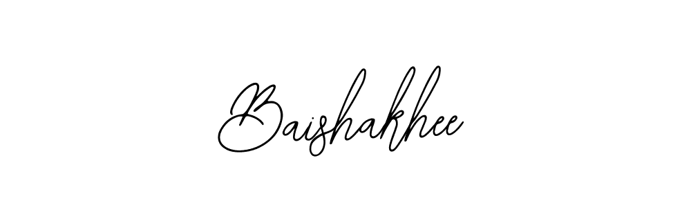 You should practise on your own different ways (Bearetta-2O07w) to write your name (Baishakhee) in signature. don't let someone else do it for you. Baishakhee signature style 12 images and pictures png