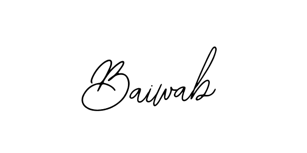 Create a beautiful signature design for name Baiwab. With this signature (Bearetta-2O07w) fonts, you can make a handwritten signature for free. Baiwab signature style 12 images and pictures png