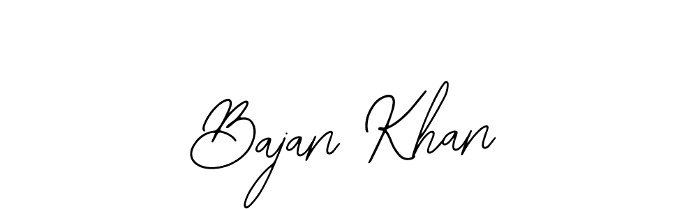 Use a signature maker to create a handwritten signature online. With this signature software, you can design (Bearetta-2O07w) your own signature for name Bajan Khan. Bajan Khan signature style 12 images and pictures png