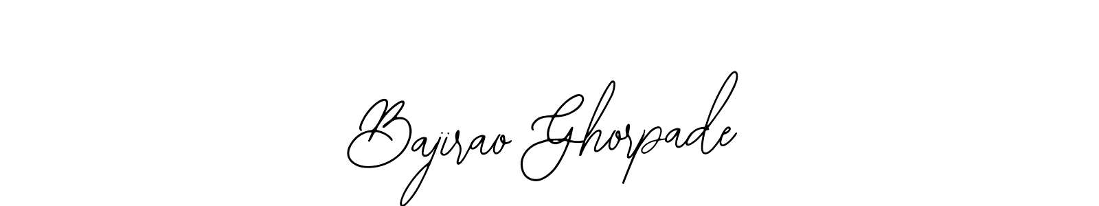 if you are searching for the best signature style for your name Bajirao Ghorpade. so please give up your signature search. here we have designed multiple signature styles  using Bearetta-2O07w. Bajirao Ghorpade signature style 12 images and pictures png