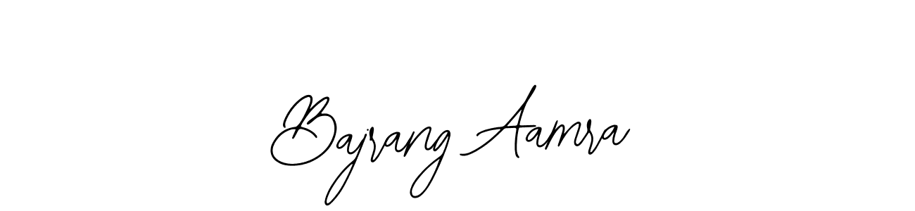 Use a signature maker to create a handwritten signature online. With this signature software, you can design (Bearetta-2O07w) your own signature for name Bajrang Aamra. Bajrang Aamra signature style 12 images and pictures png