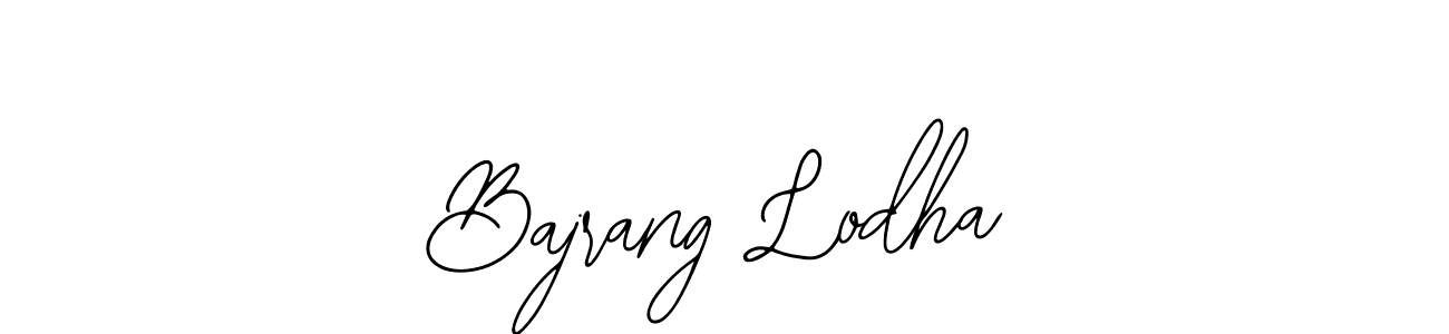 Use a signature maker to create a handwritten signature online. With this signature software, you can design (Bearetta-2O07w) your own signature for name Bajrang Lodha. Bajrang Lodha signature style 12 images and pictures png