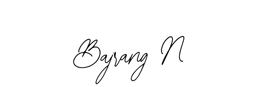 Make a beautiful signature design for name Bajrang N. With this signature (Bearetta-2O07w) style, you can create a handwritten signature for free. Bajrang N signature style 12 images and pictures png
