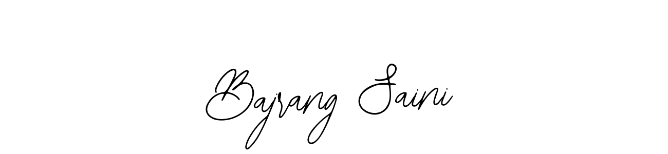 Make a beautiful signature design for name Bajrang Saini. Use this online signature maker to create a handwritten signature for free. Bajrang Saini signature style 12 images and pictures png