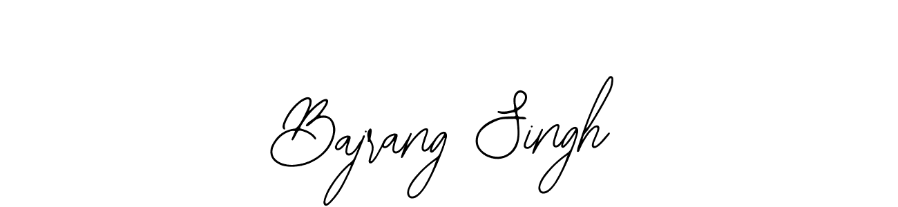 Design your own signature with our free online signature maker. With this signature software, you can create a handwritten (Bearetta-2O07w) signature for name Bajrang Singh. Bajrang Singh signature style 12 images and pictures png