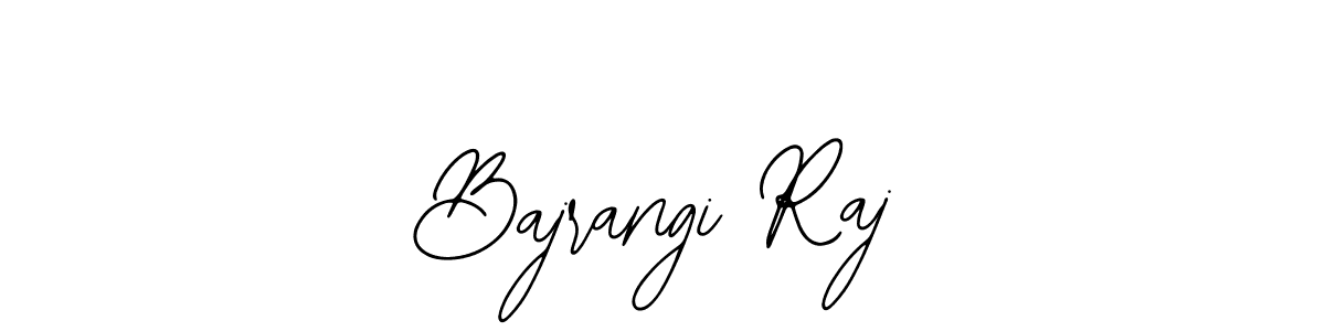 Use a signature maker to create a handwritten signature online. With this signature software, you can design (Bearetta-2O07w) your own signature for name Bajrangi Raj. Bajrangi Raj signature style 12 images and pictures png