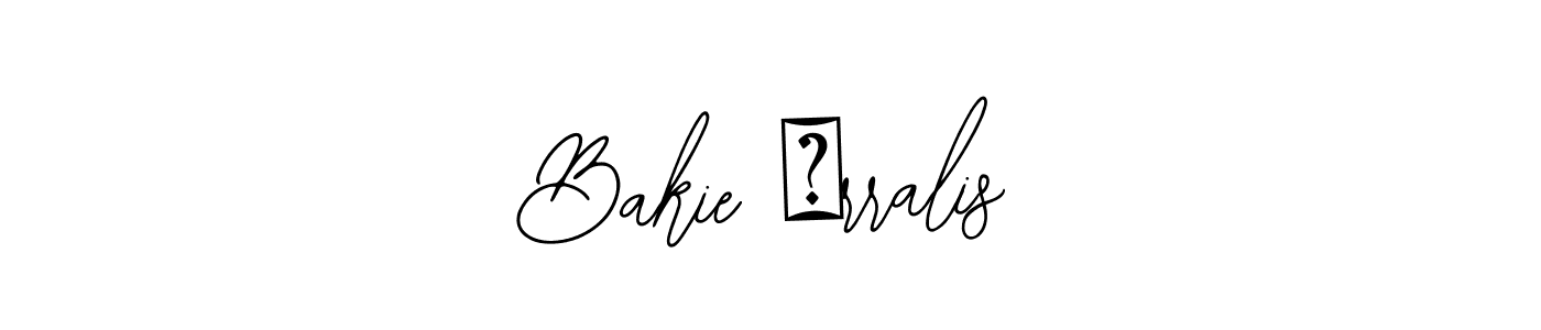 Use a signature maker to create a handwritten signature online. With this signature software, you can design (Bearetta-2O07w) your own signature for name Bakie İrralis. Bakie İrralis signature style 12 images and pictures png