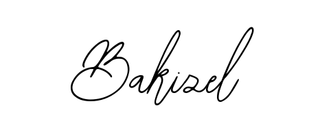 A stylish, flowing autograph style designed for name Bakizel using Bearetta-2O07w typography. Perfect for digital creative projects. Bakizel signature style 12 images and pictures png