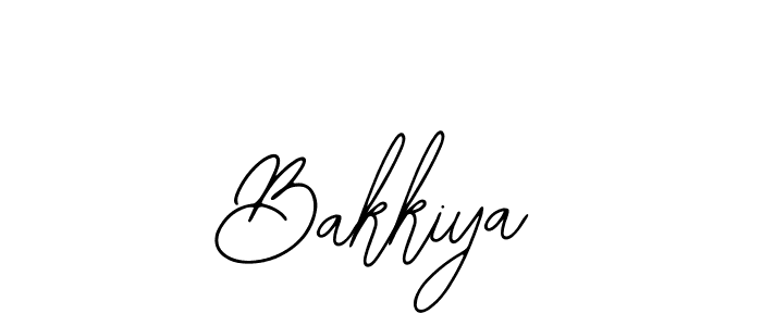 Use a signature maker to create a handwritten signature online. With this signature software, you can design (Bearetta-2O07w) your own signature for name Bakkiya. Bakkiya signature style 12 images and pictures png