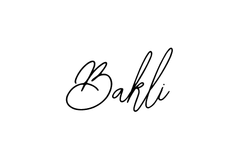 Use a signature maker to create a handwritten signature online. With this signature software, you can design (Bearetta-2O07w) your own signature for name Bakli. Bakli signature style 12 images and pictures png