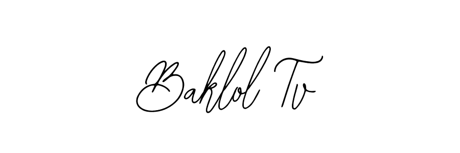 Also we have Baklol Tv name is the best signature style. Create professional handwritten signature collection using Bearetta-2O07w autograph style. Baklol Tv signature style 12 images and pictures png