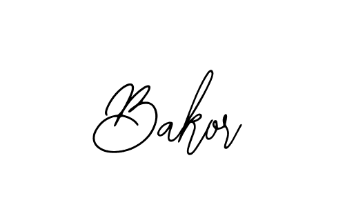 Design your own signature with our free online signature maker. With this signature software, you can create a handwritten (Bearetta-2O07w) signature for name Bakor. Bakor signature style 12 images and pictures png