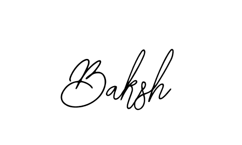 You should practise on your own different ways (Bearetta-2O07w) to write your name (Baksh) in signature. don't let someone else do it for you. Baksh signature style 12 images and pictures png