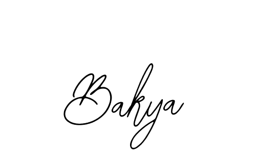 Use a signature maker to create a handwritten signature online. With this signature software, you can design (Bearetta-2O07w) your own signature for name Bakya. Bakya signature style 12 images and pictures png