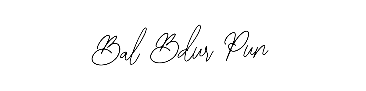 Design your own signature with our free online signature maker. With this signature software, you can create a handwritten (Bearetta-2O07w) signature for name Bal Bdur Pun. Bal Bdur Pun signature style 12 images and pictures png