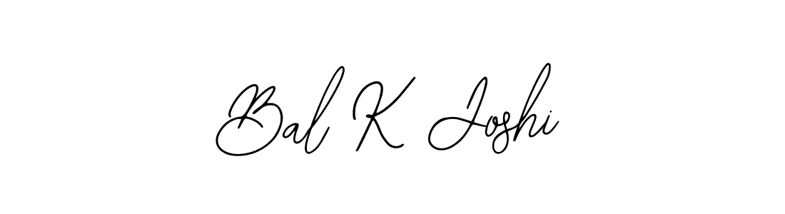 Make a beautiful signature design for name Bal K Joshi. Use this online signature maker to create a handwritten signature for free. Bal K Joshi signature style 12 images and pictures png