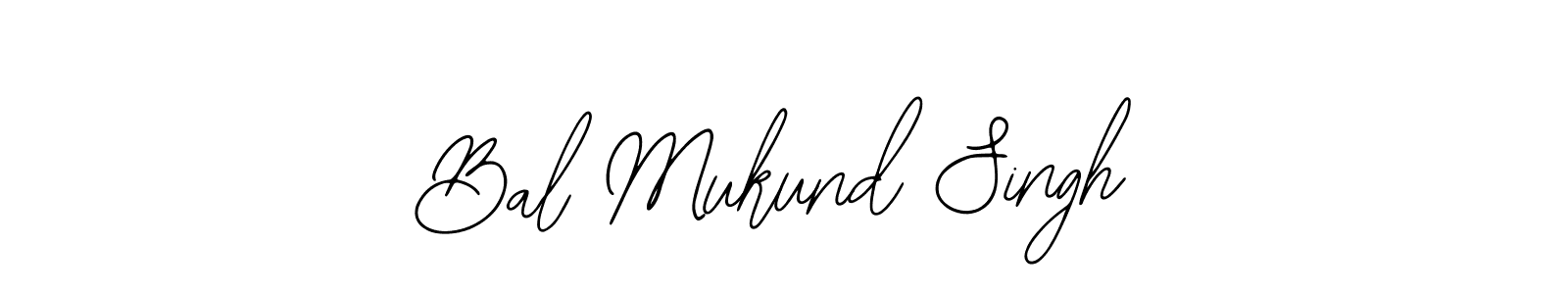 You should practise on your own different ways (Bearetta-2O07w) to write your name (Bal Mukund Singh) in signature. don't let someone else do it for you. Bal Mukund Singh signature style 12 images and pictures png